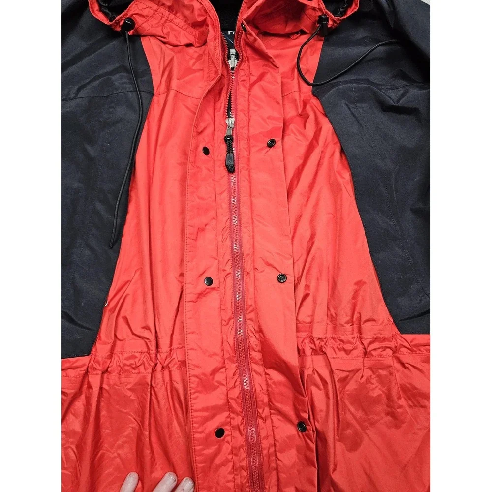 The North Face Jacket Mens XL Red Black Gore-Tex Hooded Ski Parka Nylon Outdoor